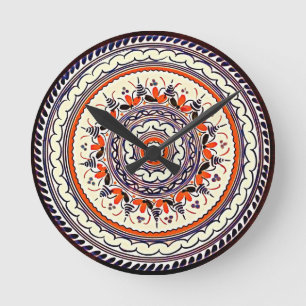 Tick Tock Talavera Tapas Plate Rund Klocka