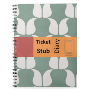 ticket stub diary anteckningsbok