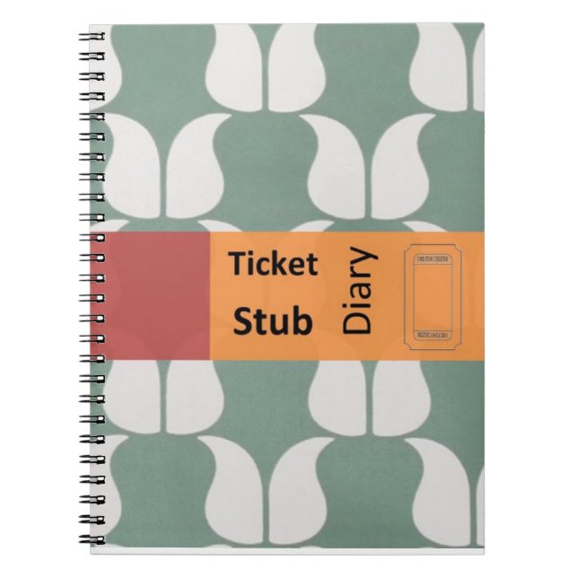 ticket stub diary anteckningsbok (Framsidan)