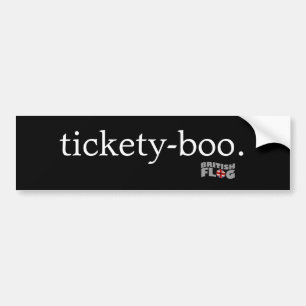 Tickety bu - britten formulerar bildekal