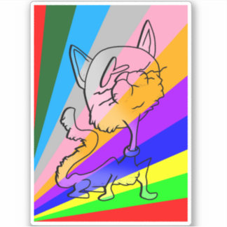 TICKLE ME-FÅNIG CAT4 KLISTERMÄRKEN