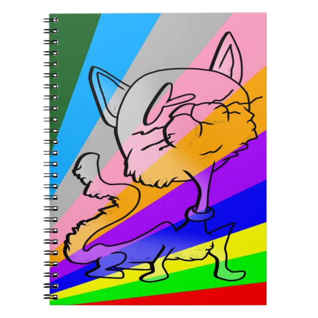 TICKLE ME FÅNIG CAT ANTECKNINGSBOK (Framsidan)