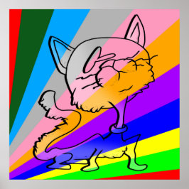 TICKLE ME FÅNIG CAT POSTER