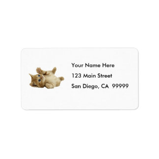 Tickle Me Kitten Adressetikett