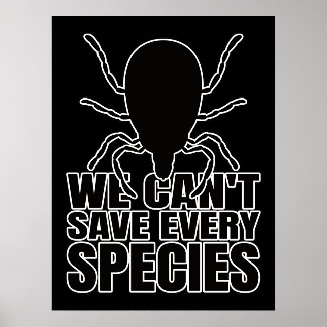 Ticks Tick Ixodida - Entomologi Geek Poster (Framsidan)