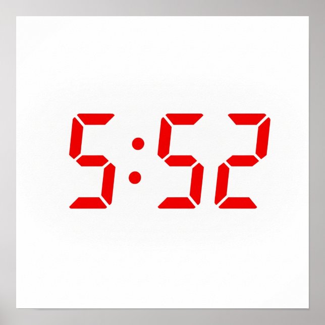 Tid 5:52 poster (Framsidan)