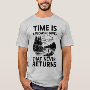 Tid är en flodmynning T-Shirt-design T Shirt