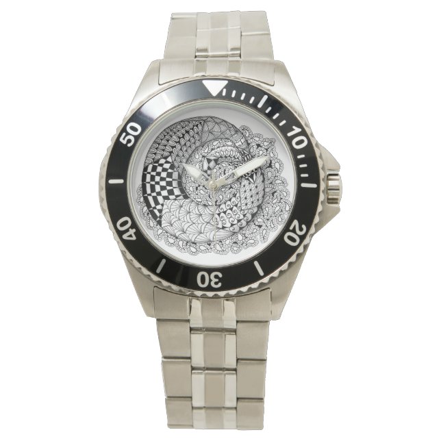 Tid är en Mobius Twist Armbandsur (Framsida)