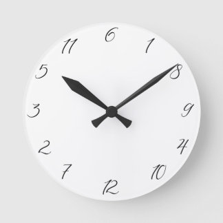 Tid är ett Illusion Clock Rund Klocka