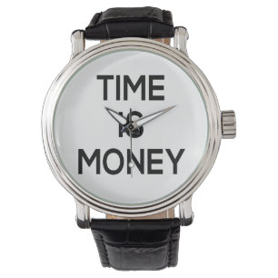 tid är pengar, textdesignen, ordkonst armbandsur