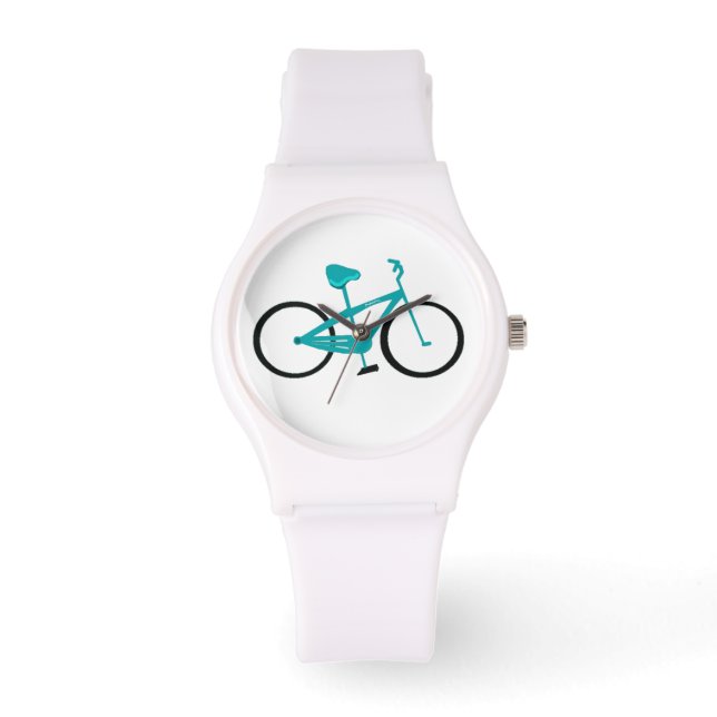 Tid att cykla Aqua-cykel Armbandsur (Framsida)