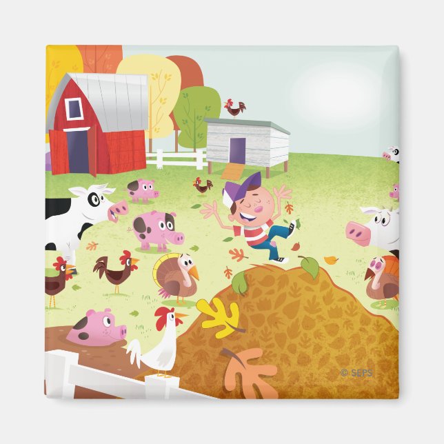 Tid att räkna - Farmyard Magnet (Framsidan)