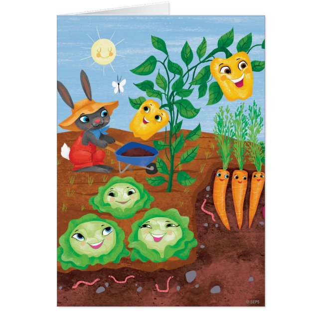 Tid att räkna-Garden Hälsningskort (Framsidan)