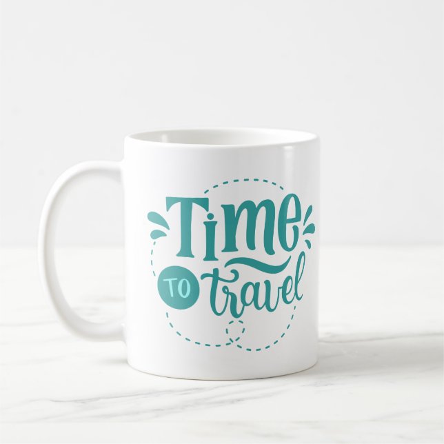 tid att resa kaffemugg (Vänster)