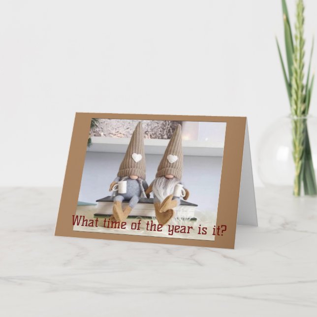 TID ATT SÄGA **GOD JUL** TILL DIG! HELGKORT (Framsida)