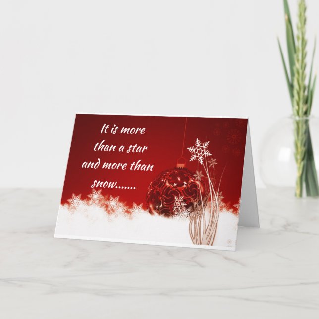 TID ATT SÄGA "GOD JUL" TILL DIG! HELGKORT (Framsida)