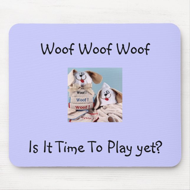 "TID ATT SPELA ÄNNU?" MOUSEPAD MUSMATTA (Framsidan)