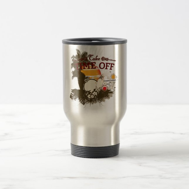 Tid av 15 oz resande/pendlare Mugg (Center)