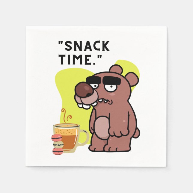 TID!- DJURFUNNY- COFFEE-COOKIES PAPPERSSERVETT (Framsidan)