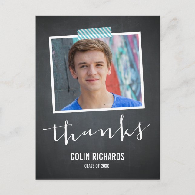 Tid flyter Studenten - tackkort Vykort (Framsida)