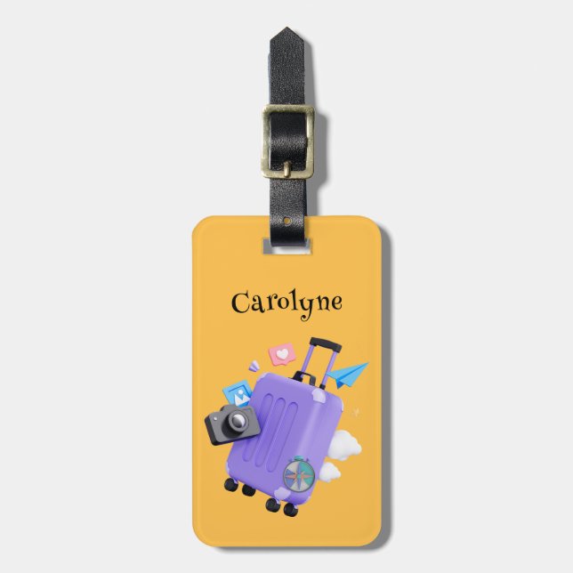 Tid för Anpassningsbar Bagagebricka (Vertikal Framsida)