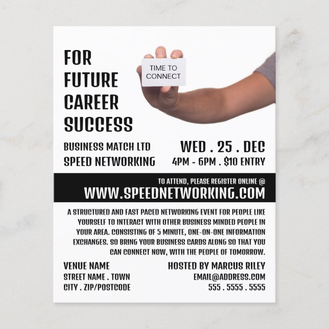 Tid för anslutning, Hastighetsnätverkshändelse Adv Flygblad (Framsidan)