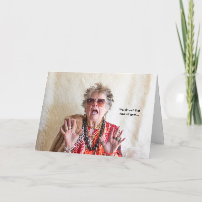 Tid för årstid för Cute Helgdag Flannels Card Kort (Framsida)