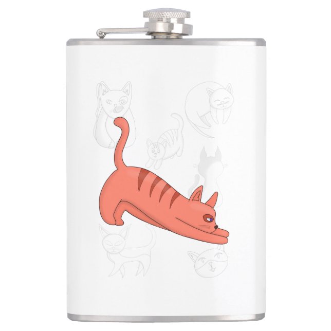 Tid för att bryta två-tonkaffe Mugg Fickplunta (Framsidan)