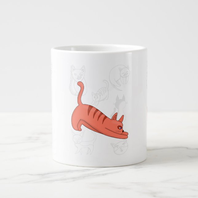 Tid för att bryta två-tonkaffe Mugg Jumbo Mugg (Framsidan)