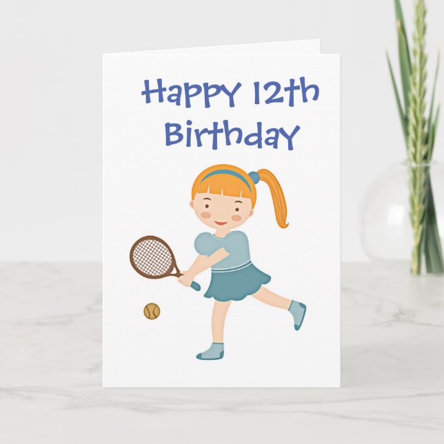TID FÖR ATT CELEBRATA "12:e" BIRTHDAY Card Kort (Framsida)