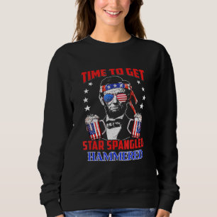 Tid för att få stjärnornas spridda hammered t shirt