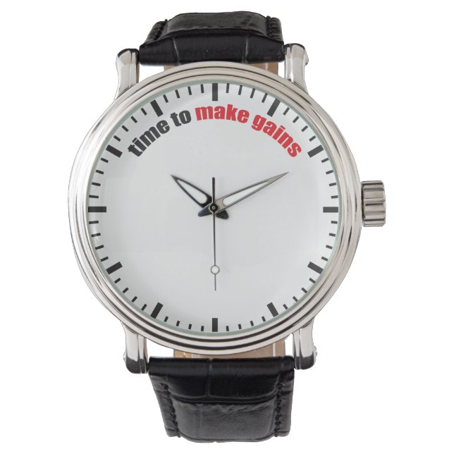Tid för att göra vinster - grammotivering armbandsur (Framsida)