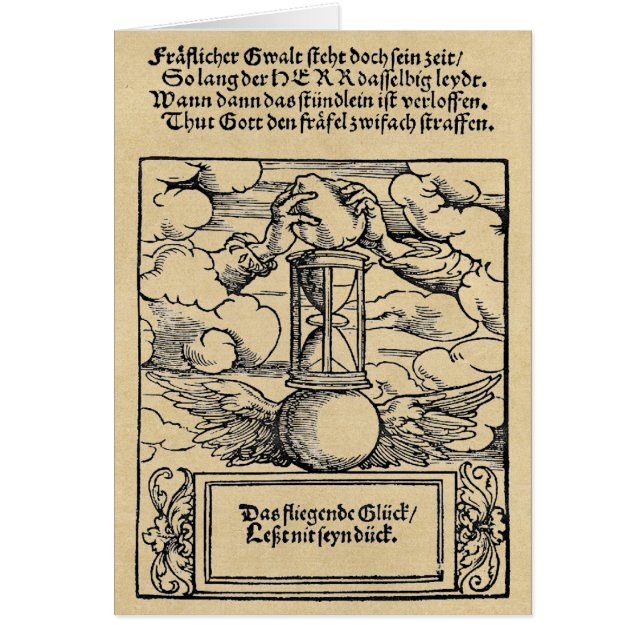 Tid för att inget Sepia-gratulationskort Hälsningskort (Framsidan)