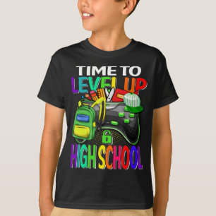 Tid för att jämna ut högskolevideospel t shirt