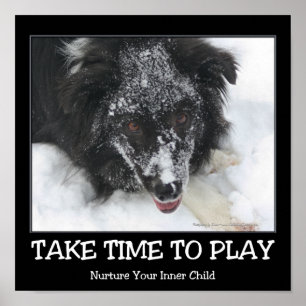 Tid för att spela Gräns Collie-inspirationen Poster