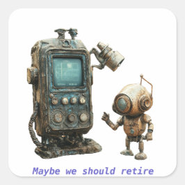 Tid för att ta bort fyrkantigt klistermärke