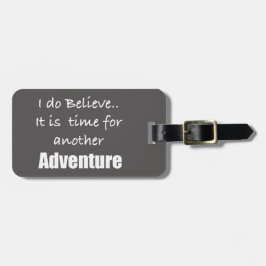 Tid för Äventyr Traveler Bagagebricka
