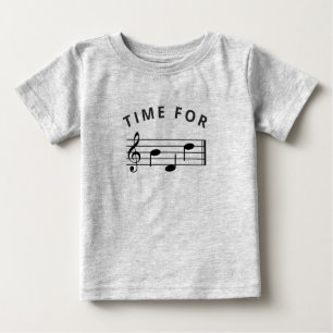 Tid för Bed Music Note Funny Musician Treble Clef T Shirt