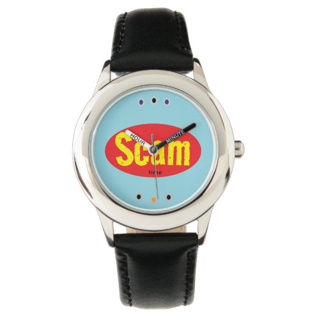 Tid för bekväm scam armbandsur (Framsida)