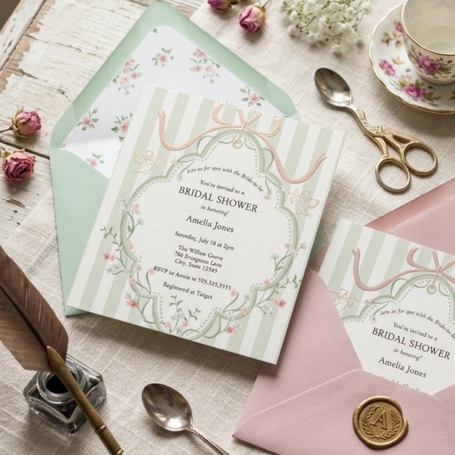 Tid för bröllopskaffe med vilda blommor  inbjudningar (Skapare uppladdad)