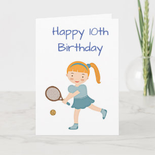 TID FÖR CELEBRAT "10:e" BIRTHDAY-kort Kort