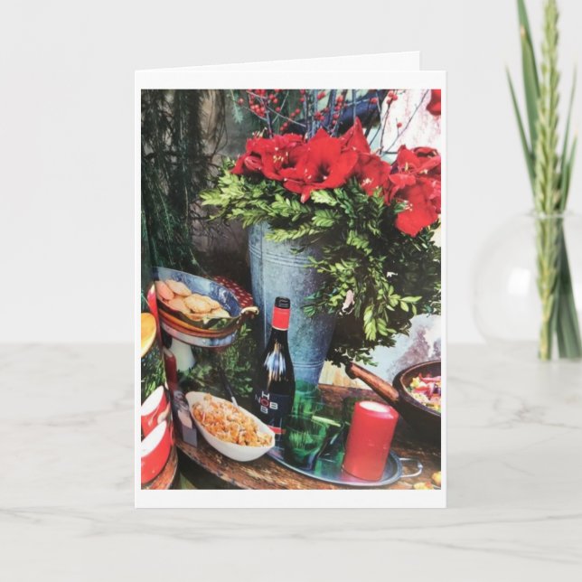 TID FÖR CELEBRATE FAMILY & FRIENDS ’CHRISTMAS’ KORT (Framsida)