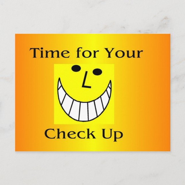 Tid för ditt incheckningskort vykort (Framsida)