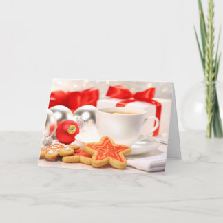 Tid för en tepaus helgkort