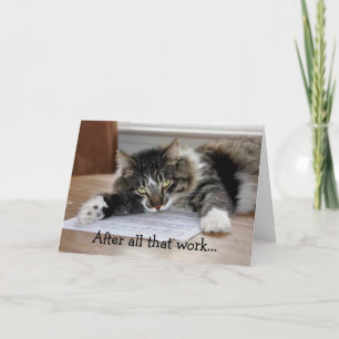 Tid för ett Nap Studenten-kort Kort