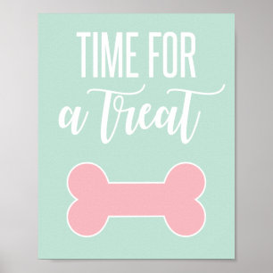 Tid för ett Treat marionettstecken i Party Poster