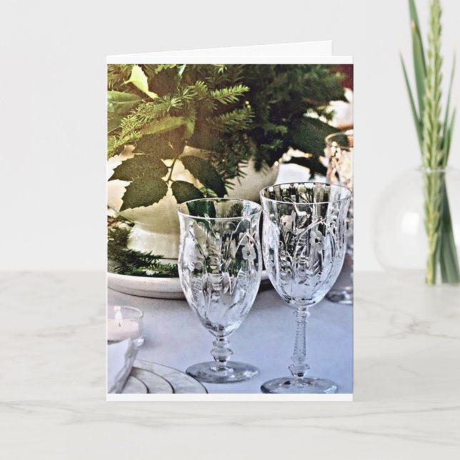 TID FÖR FAMILJ, VÄNNER OCH CLEBRATING CHRISTMAS KORT (Framsida)