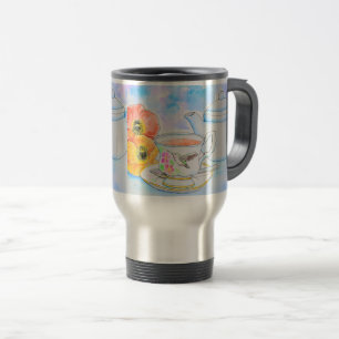 Tid för färgmålning av Tea Watercolor Resemugg