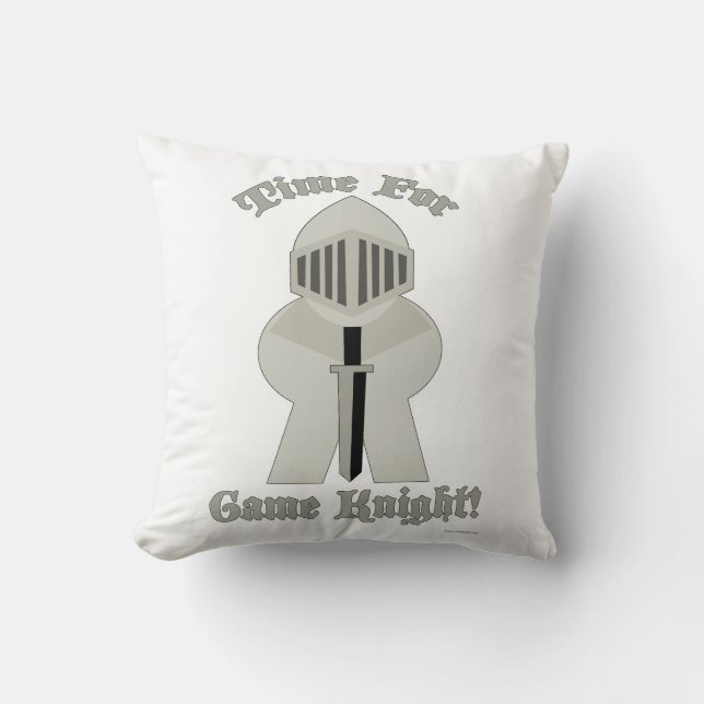 Tid för Game Knight Epic Meeple Brädspelsfantast Kudde (Framsida)