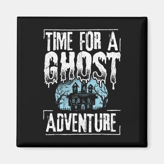 Tid för Ghost Äventyr - Halloween Spooky Para Magnet (Framsidan)